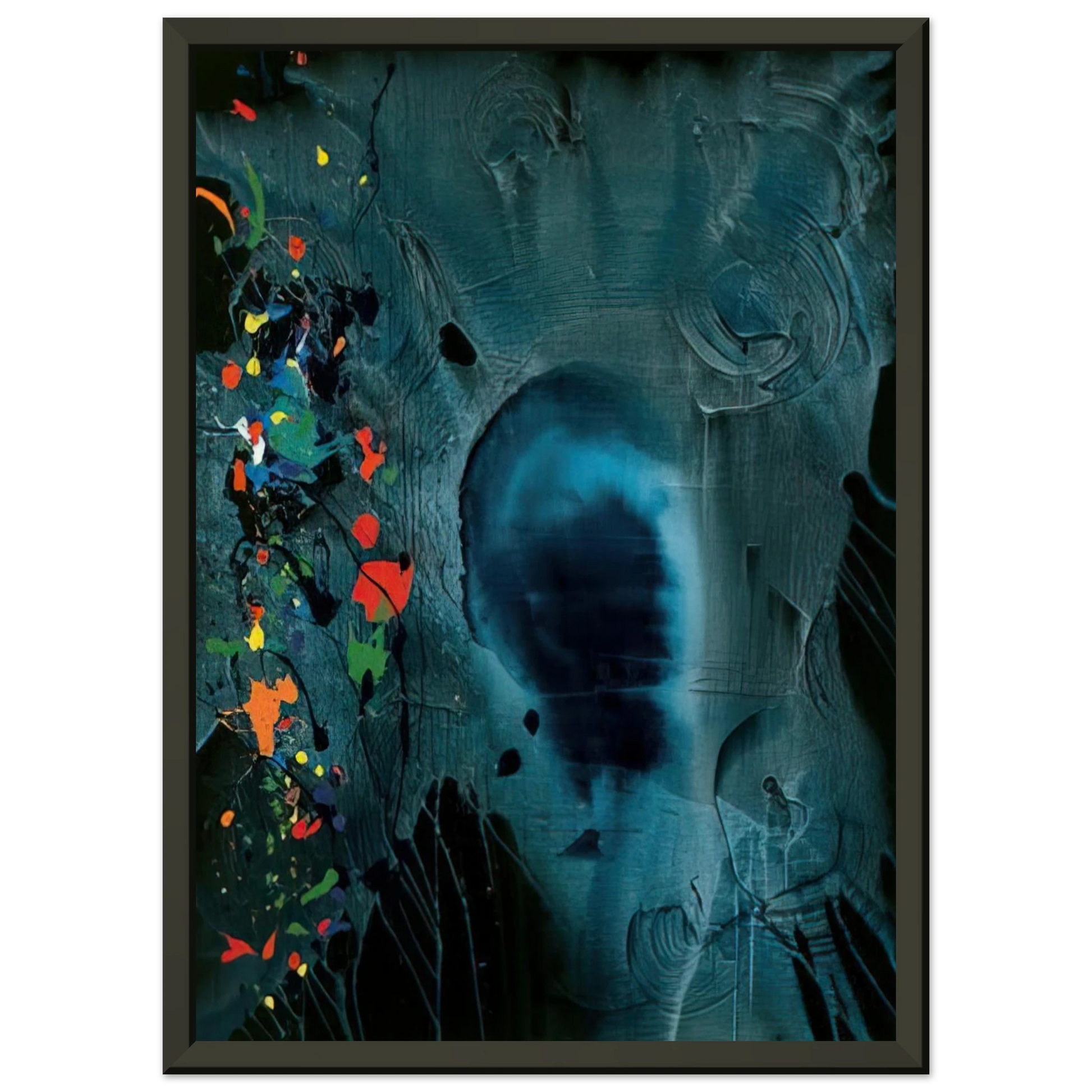 John Hoyland  Love and Grief 54006  2006 Framed Art Print  - Aluminum Frame - 60x80 cm / 24x32 inches