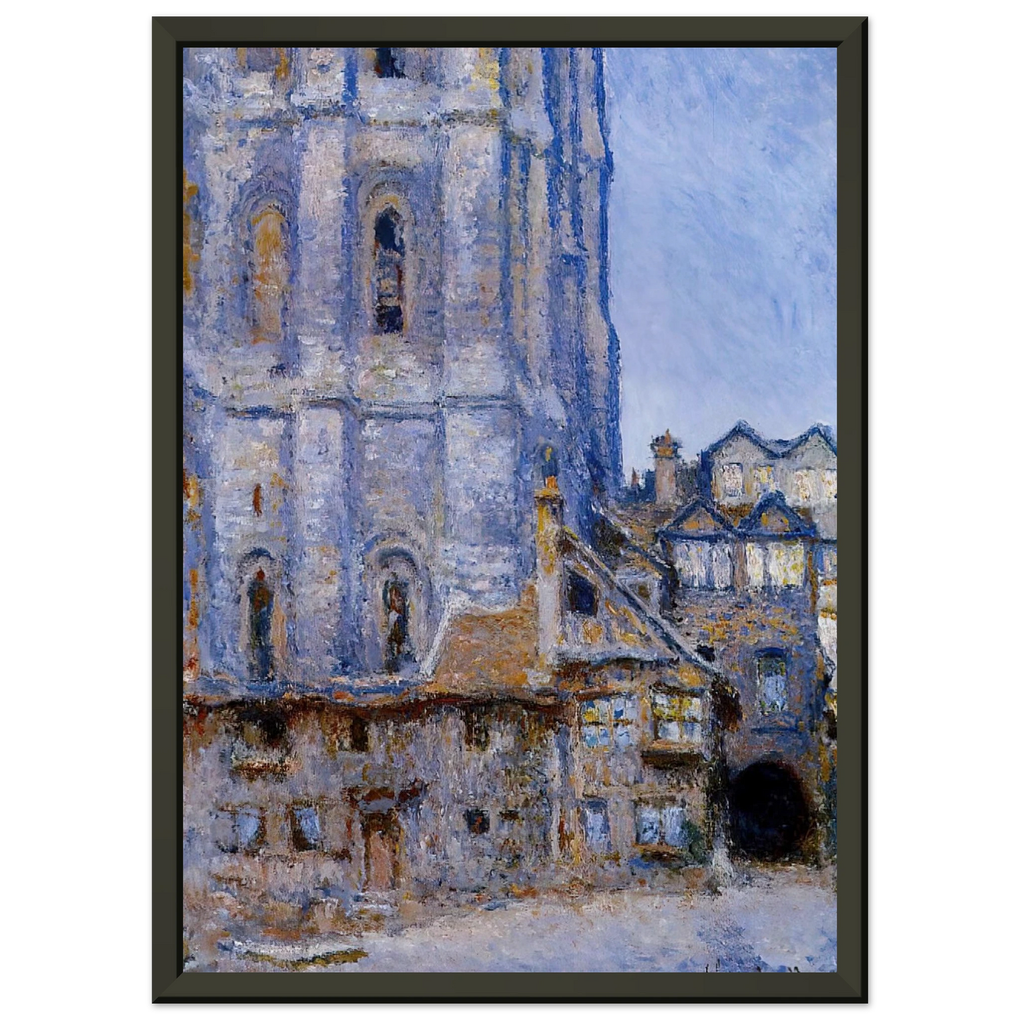 claude monet  The Cour dAlbane Framed Art Print  - Aluminum Frame - 40x50 cm / 16x20 inches