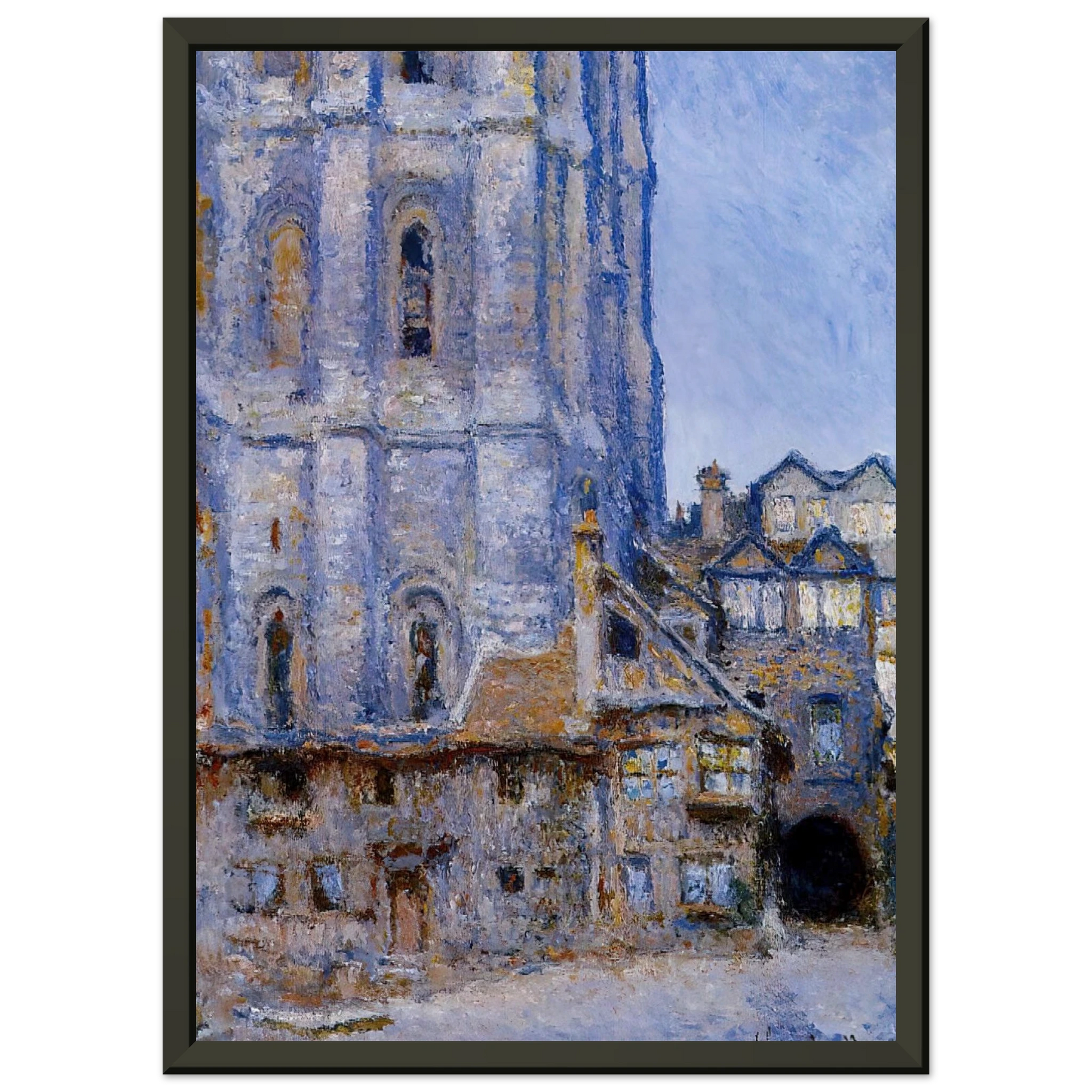 claude monet  The Cour dAlbane Framed Art Print  - Aluminum Frame - 40x50 cm / 16x20 inches