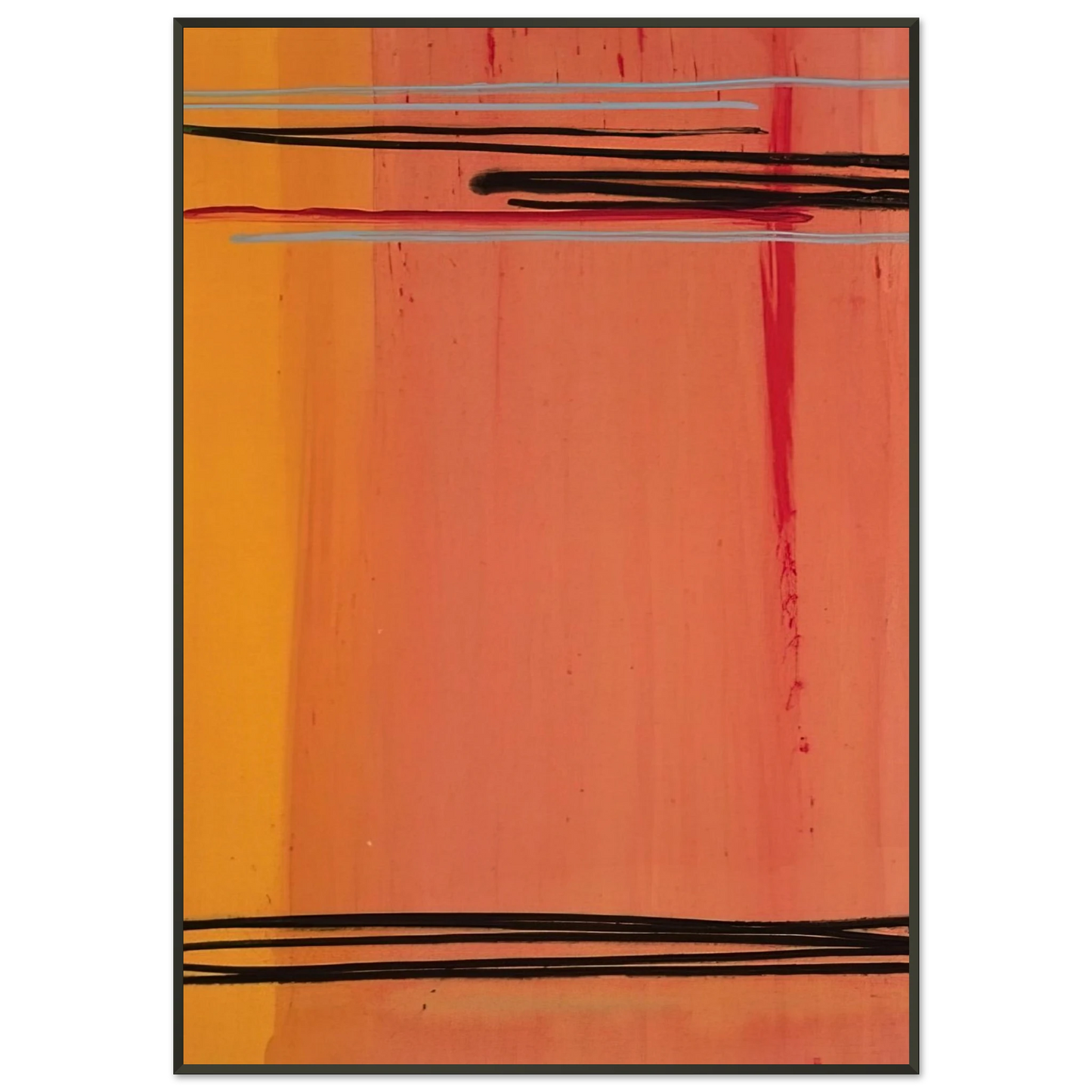 Larry Zox  Caxambus  Color Field Painting Framed Art Print  - Aluminum Frame - 21x29.7 cm / 8x12"