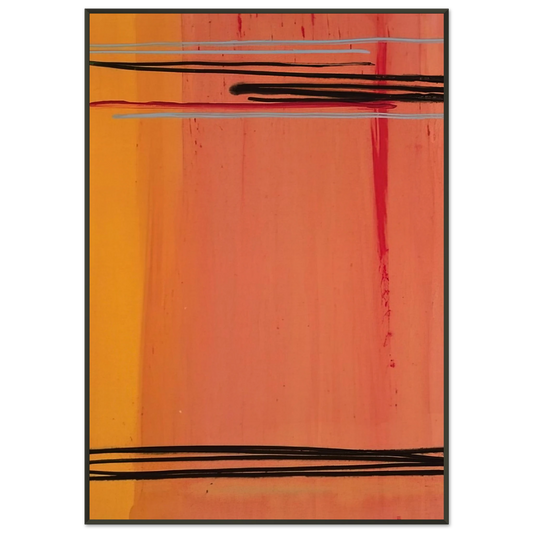 Larry Zox  Caxambus  Color Field Painting Framed Art Print  - Aluminum Frame - 21x29.7 cm / 8x12"