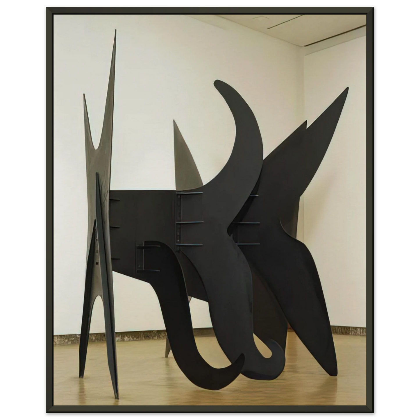 Alexander Calder  THE X AND ITS TAILS 1967 Framed Art Print  - Aluminum Frame - 40x50 cm / 16x20 inches