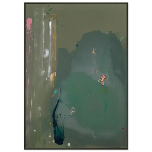Helen Frankenthaler  Cote d Argent  1980 Framed Art Print  - Aluminum Frame - 21x29.7 cm / 8x12"