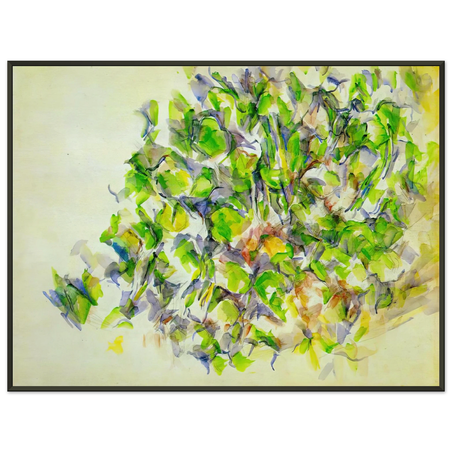 Paul Cezanne  Foliage Framed Art Print  - Aluminum Frame - 70x100 cm / 28x40 inches