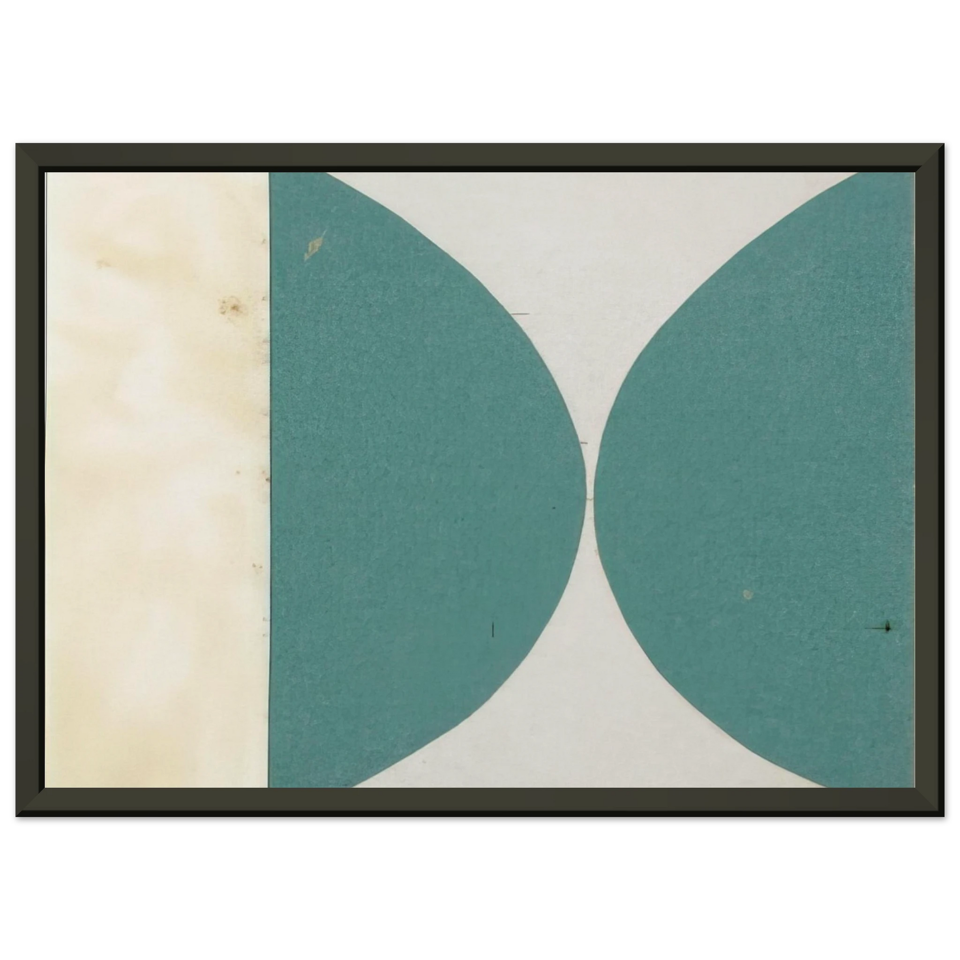 Ellsworth Kelly  Green Curves from the series Line Form Color Framed Art Print  - Aluminum Frame - 70x100 cm / 28x40 inches