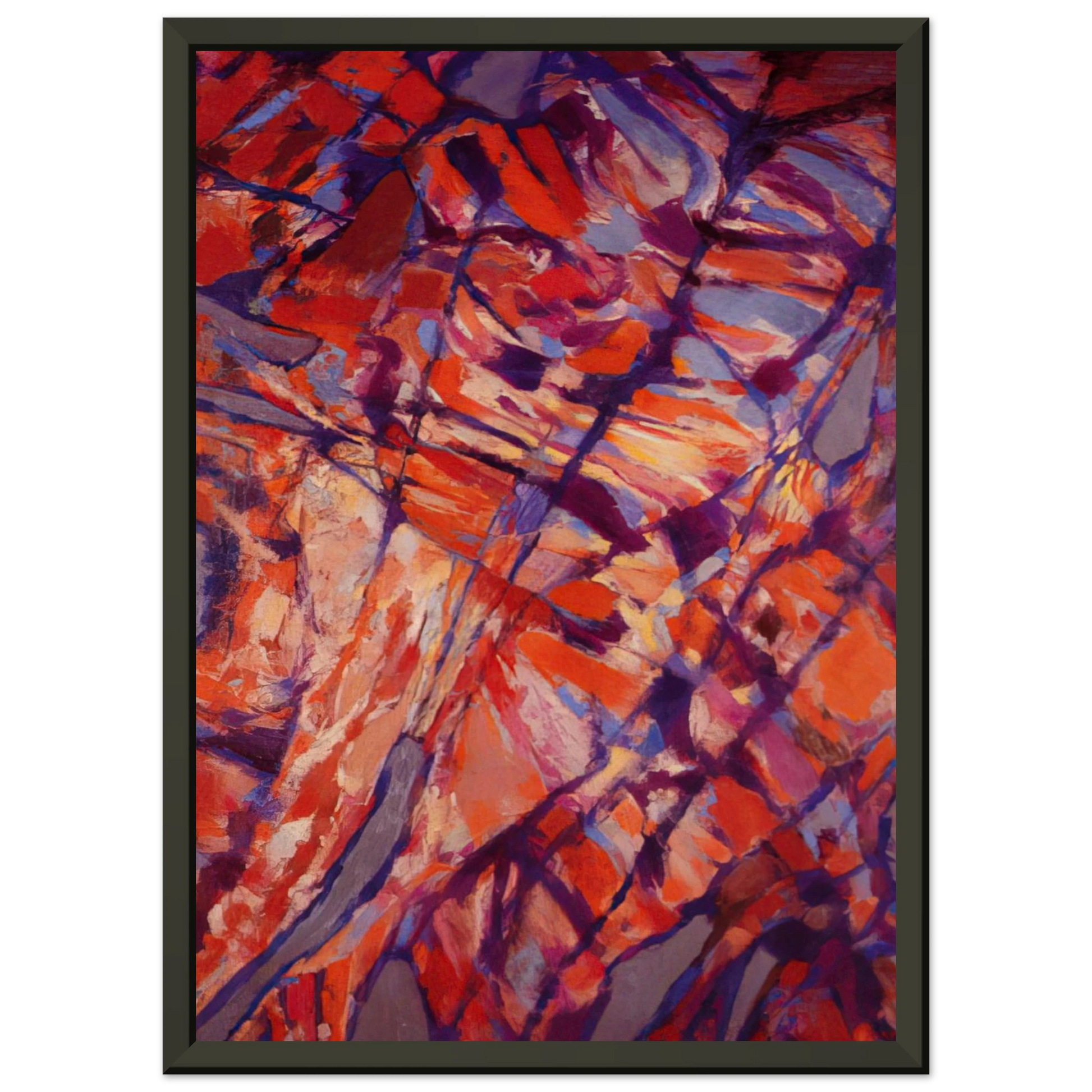 Alfred Manessier  Terre assoiffee I  1966 Framed Art Print  - Aluminum Frame - 70x100 cm / 28x40 inches