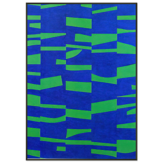 Ellsworth Kelly  The Meschers Framed Art Print  - Aluminum Frame - 21x29.7 cm / 8x12"
