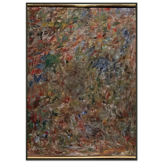 Milton Resnick  ABSTRACTION 1963 Framed Art Print  - Aluminum Frame - 21x29.7 cm / 8x12"