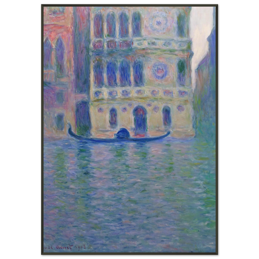claude monet  Palazzo Dario 4 Framed Art Print  - Aluminum Frame - 21x29.7 cm / 8x12"