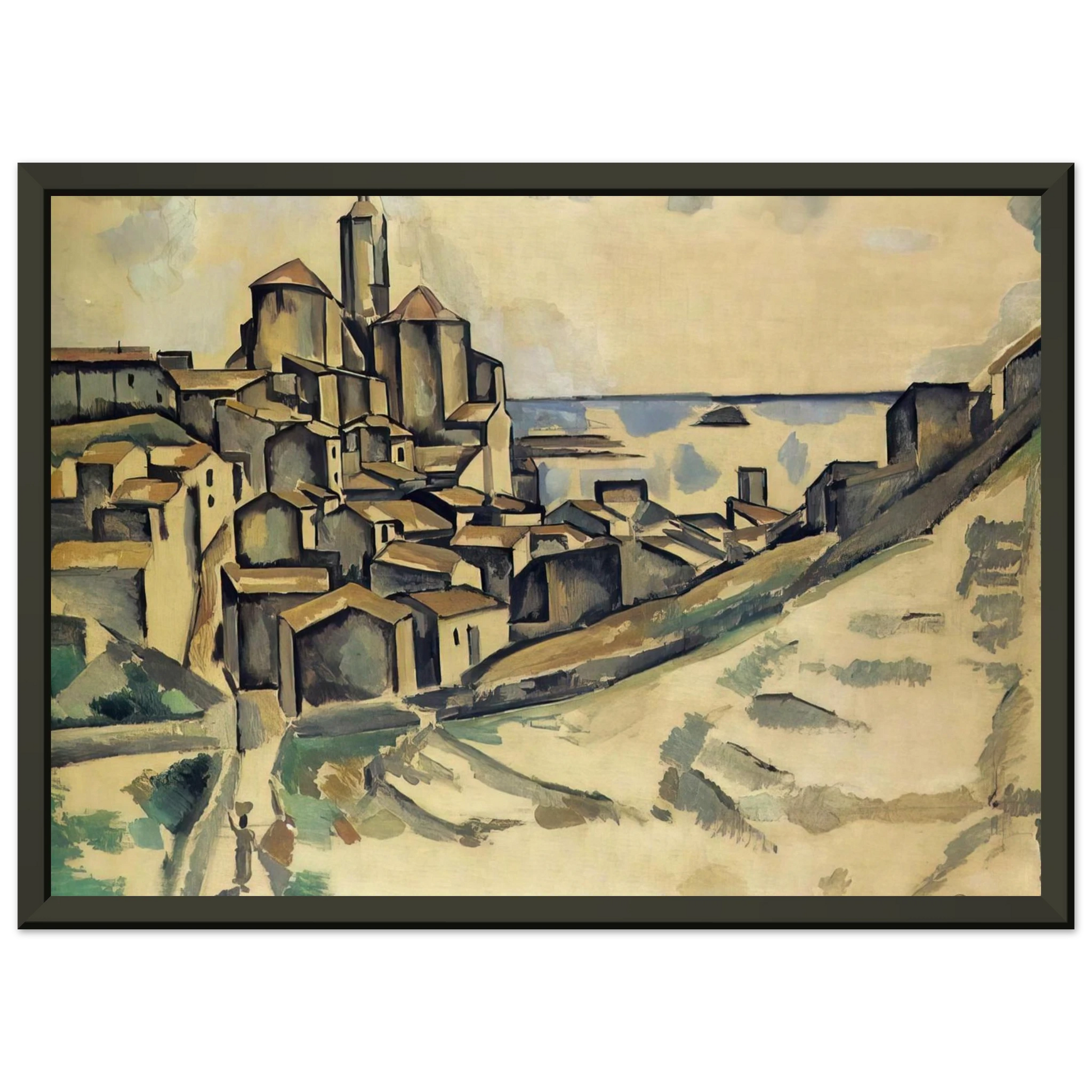 Andre Derain  LANDSCAPE AT CADAQUES Framed Art Print  - Aluminum Frame - 40x50 cm / 16x20 inches