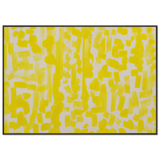 Ad Reinhardt  Yellow Painting  1949 Framed Art Print  - Aluminum Frame - 21x29.7 cm / 8x12"