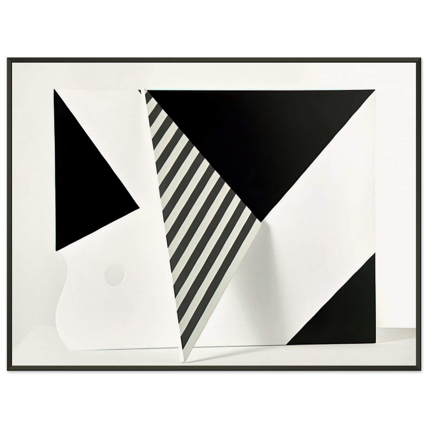 Omar Rayo  Untitled  2009 Framed Art Print  - Aluminum Frame - 40x50 cm / 16x20 inches