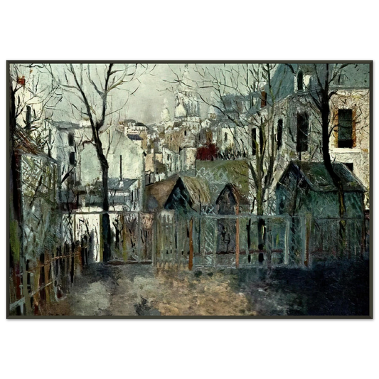Maurice Utrillo  RENOIR S GARDEN Framed Art Print  - Aluminum Frame - 21x29.7 cm / 8x12"
