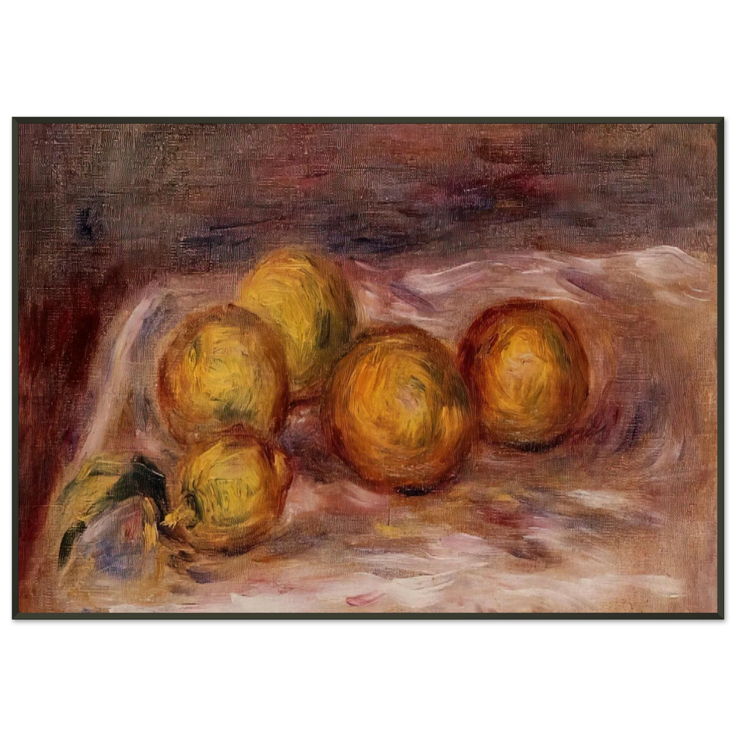PierreAuguste Renoir  Lemons Framed Art Print  - Aluminum Frame - 21x29.7 cm / 8x12"