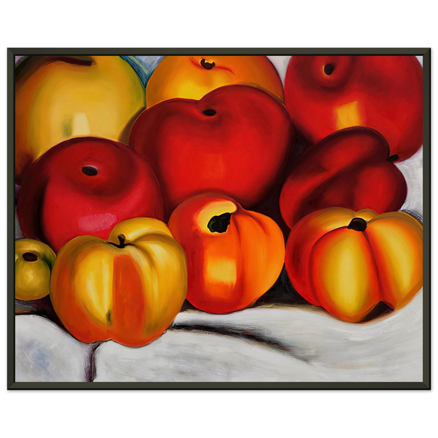 Georgia OKeeffe  Apple Family II Framed Art Print  - Aluminum Frame - 70x100 cm / 28x40 inches