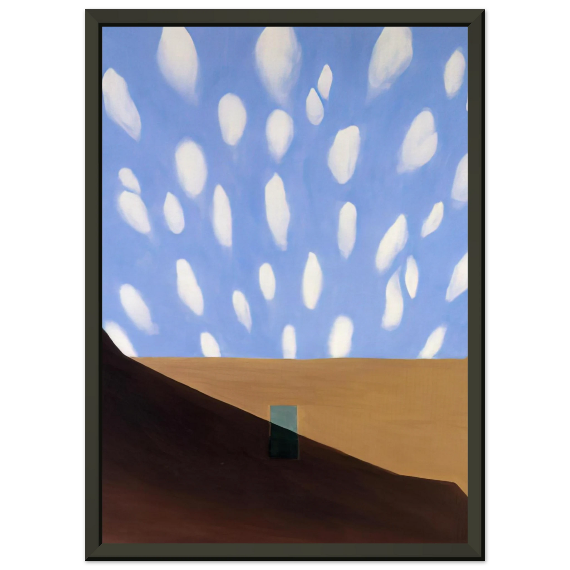 Georgia OKeeffe  In the Patio VIII Framed Art Print  - Aluminum Frame - 70x100 cm / 28x40 inches