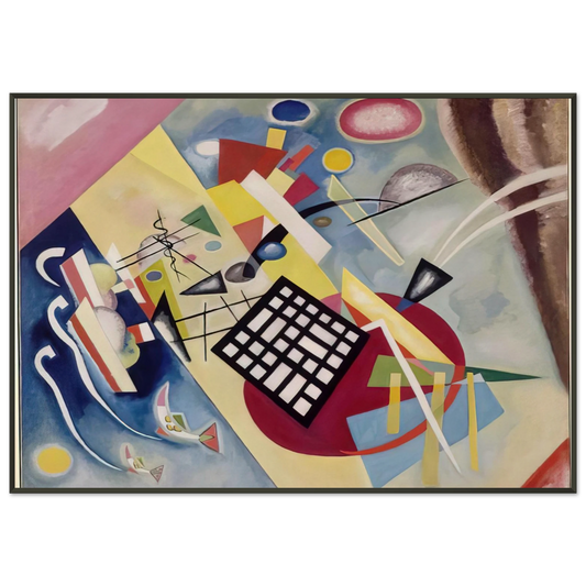 Wassily Kandinsky  BLACK FRAME 1922 Framed Art Print  - Aluminum Frame - 21x29.7 cm / 8x12"
