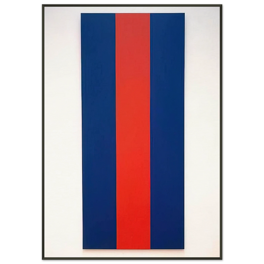 Barnett Newman  Voice of Fire Framed Art Print  - Aluminum Frame - 21x29.7 cm / 8x12"