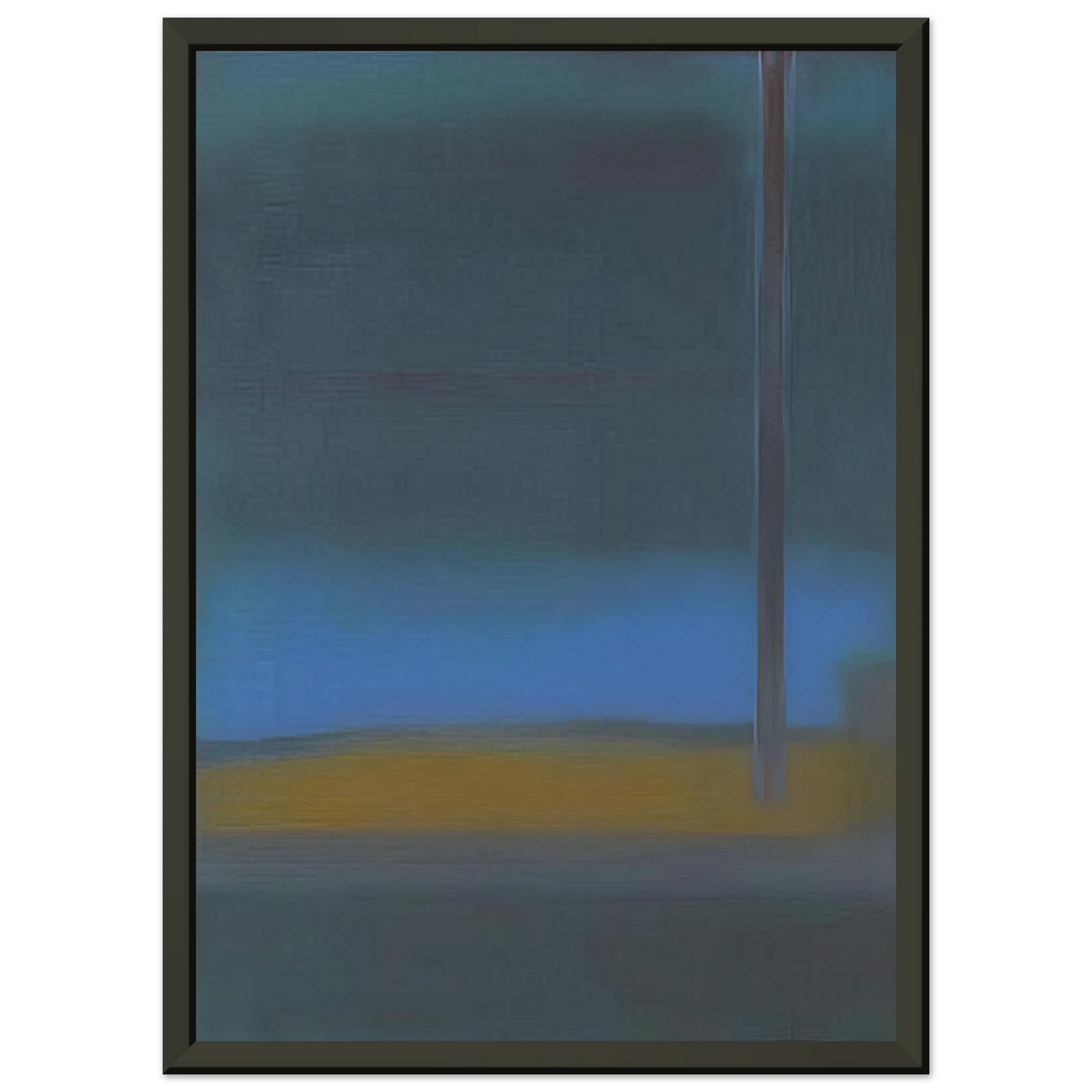 Esteban Vicente  ONE DAY 1976 Framed Art Print  - Aluminum Frame - 70x100 cm / 28x40 inches