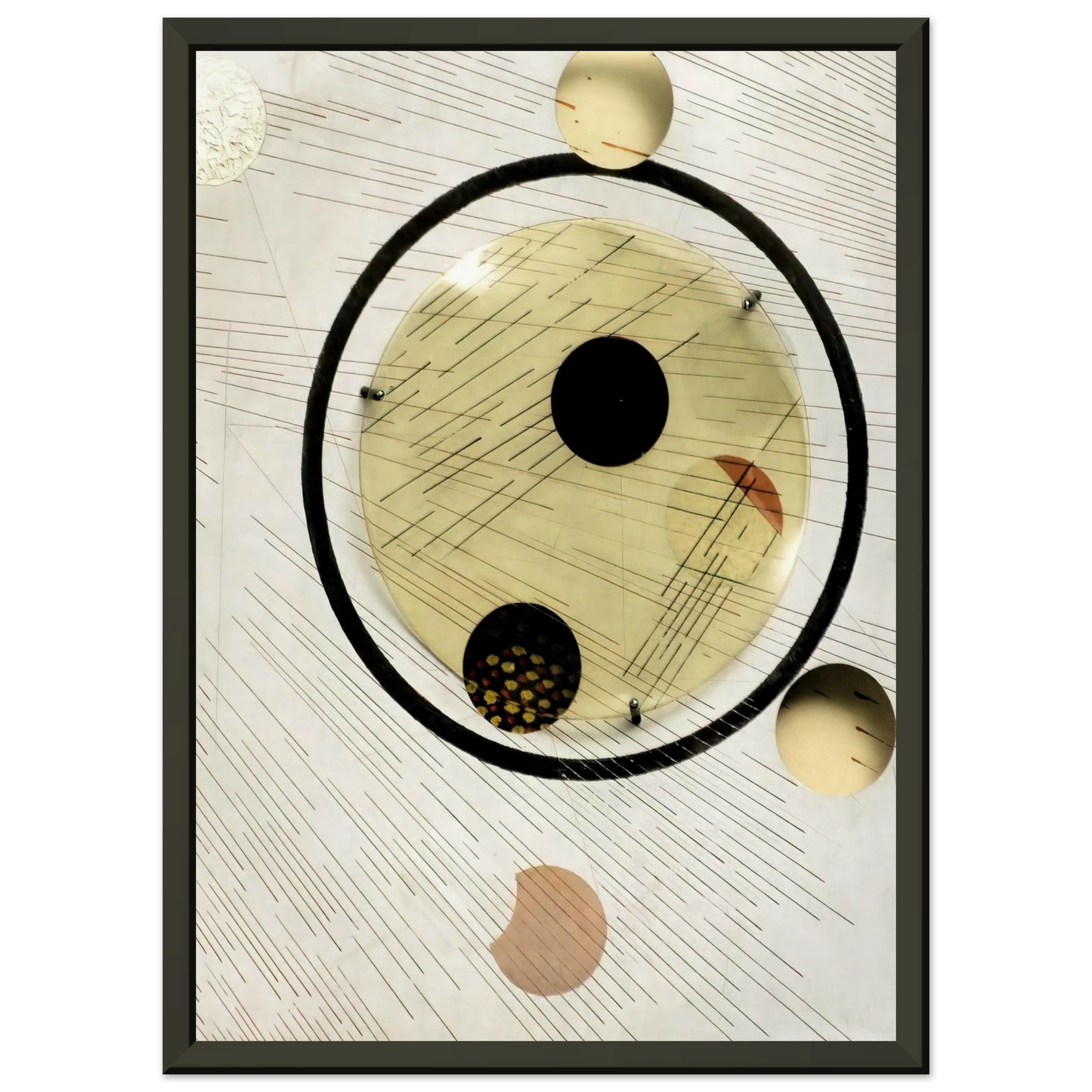 Laszlo MoholyNagy  Space Modulator Experiment Aluminum 5 Framed Art Print  - Aluminum Frame - 60x80 cm / 24x32 inches