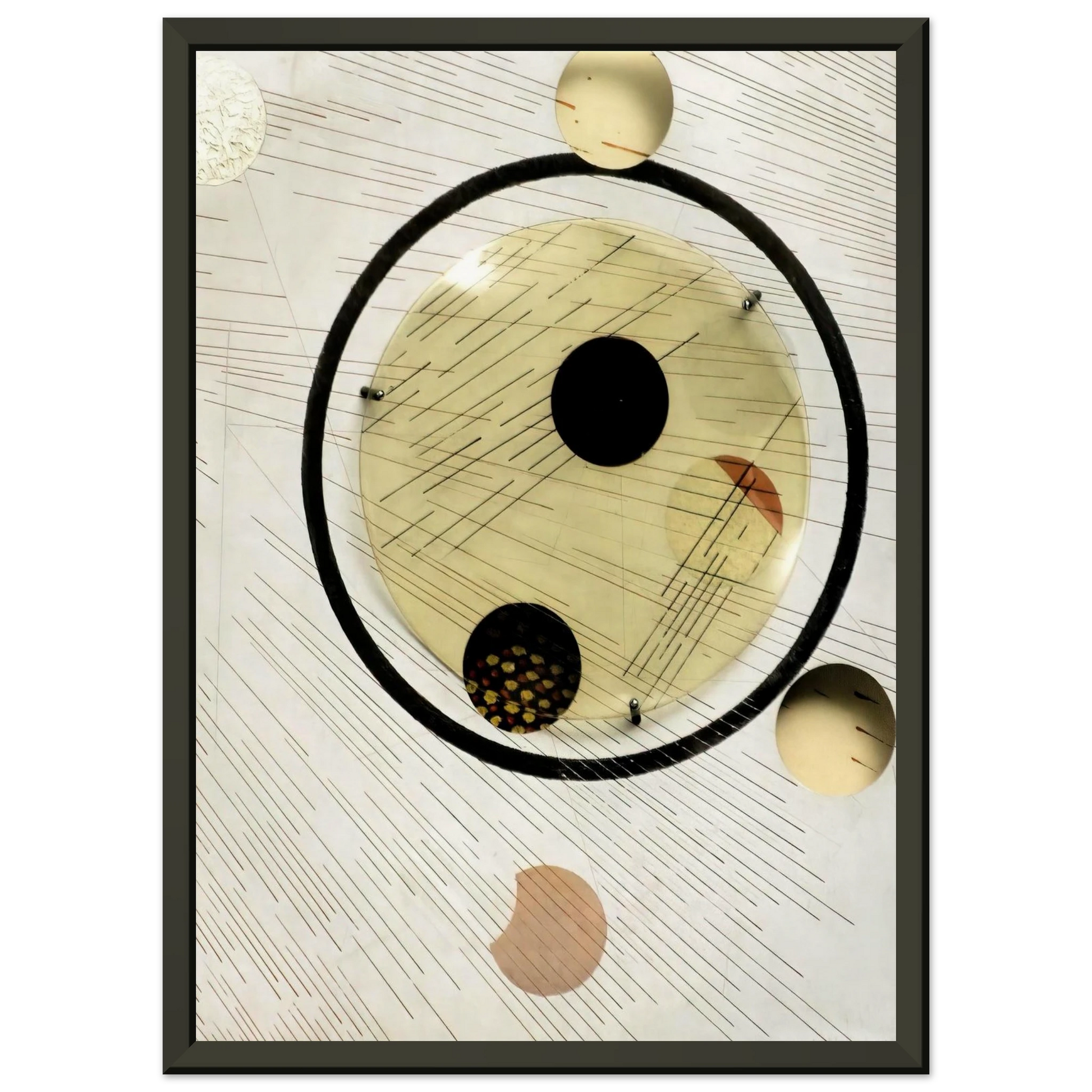 Laszlo MoholyNagy  Space Modulator Experiment Aluminum 5 Framed Art Print  - Aluminum Frame - 60x80 cm / 24x32 inches