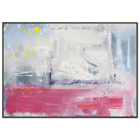 Helen Frankenthaler  Hot Ice 1990 Framed Art Print  - Aluminum Frame - 21x29.7 cm / 8x12"