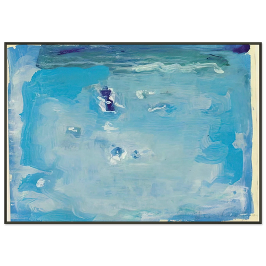 Helen Frankenthaler  Untitled  Color Field Painting Lyrical Abstraction Framed Art Print  - Aluminum Frame - 21x29.7 cm / 8x12"