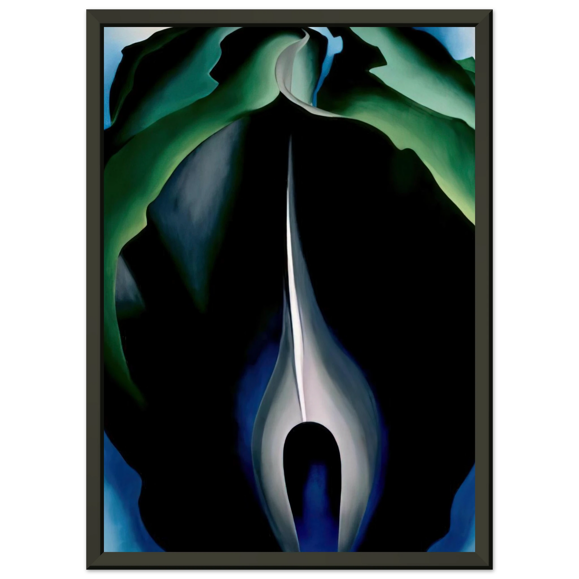 Georgia OKeeffe  JackinthePulpit No IV Framed Art Print  - Aluminum Frame - 70x100 cm / 28x40 inches