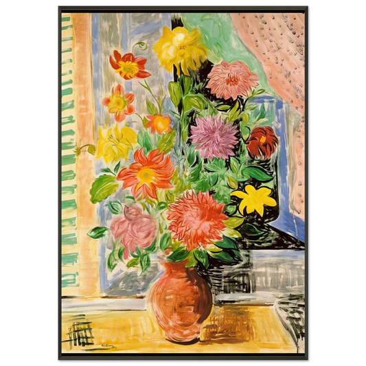 Moise Kisling  GRAND BOUQUET Framed Art Print  - Aluminum Frame - 21x29.7 cm / 8x12"