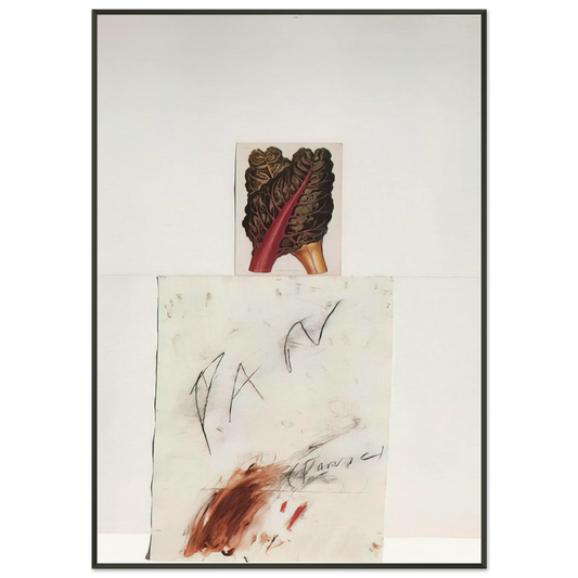 Cy Twombly  Pan Framed Art Print  - Aluminum Frame - 21x29.7 cm / 8x12"