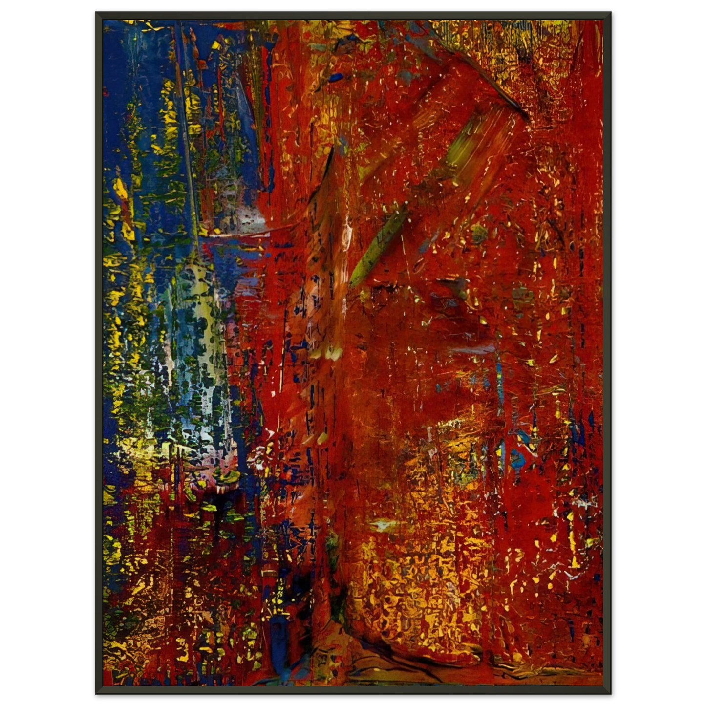 Gerhard Richter  UNTITLED Framed Art Print  - Aluminum Frame - 70x100 cm / 28x40 inches