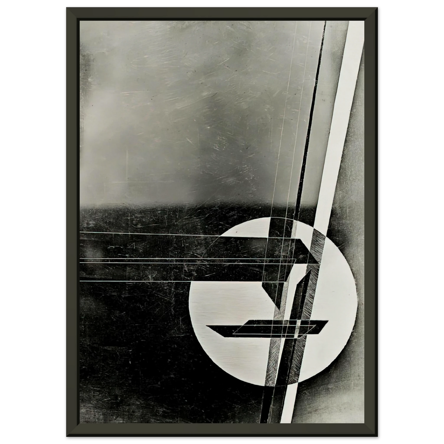 Laszlo MoholyNagy  Composition Framed Art Print  - Aluminum Frame - 60x80 cm / 24x32 inches