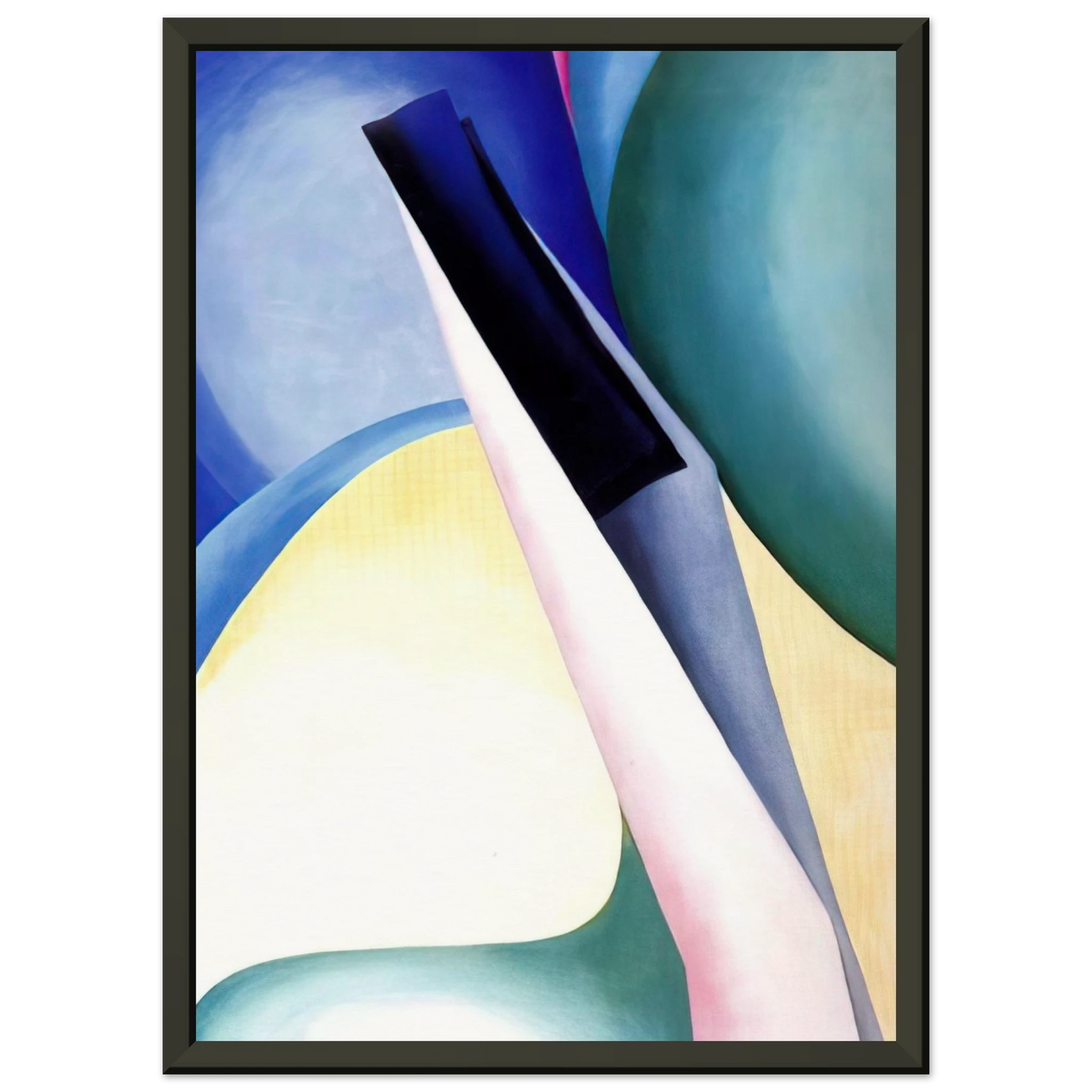 Georgia OKeeffe  Black Spot No 2 Framed Art Print  - Aluminum Frame - 40x50 cm / 16x20 inches