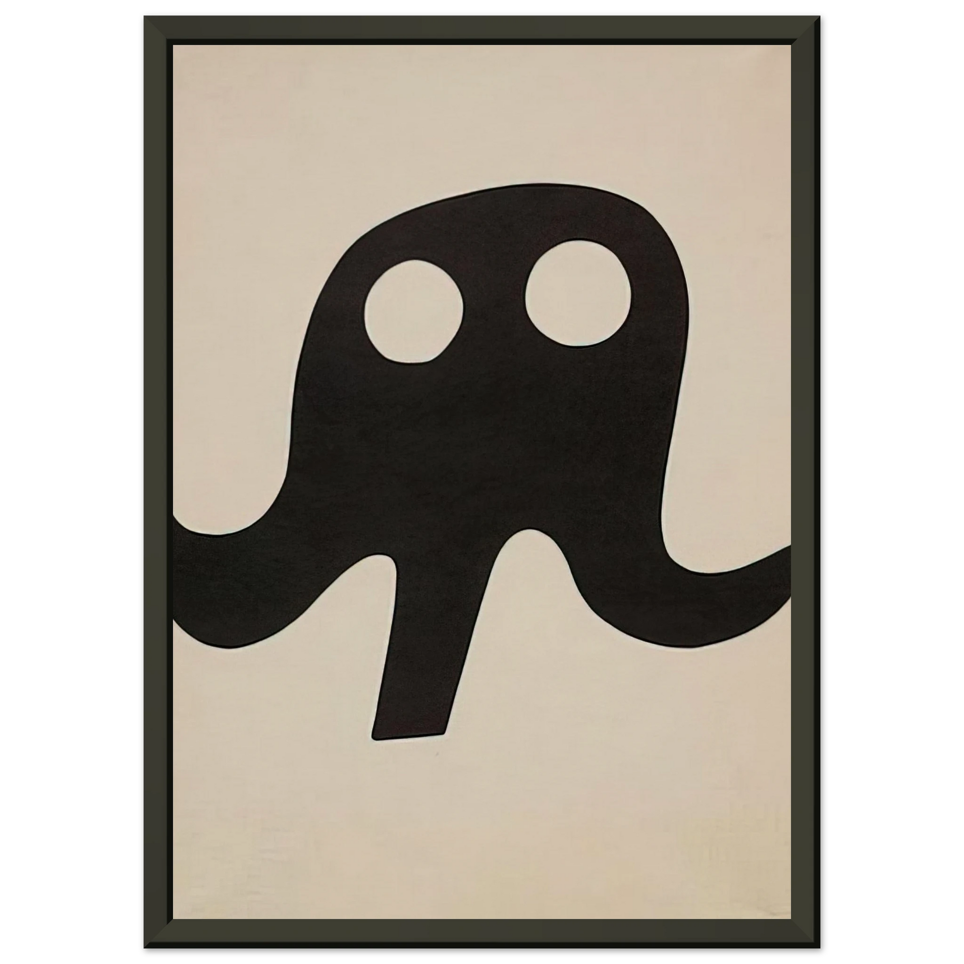 Jean Arp  Mustache Hat Framed Art Print  - Aluminum Frame - 40x50 cm / 16x20 inches