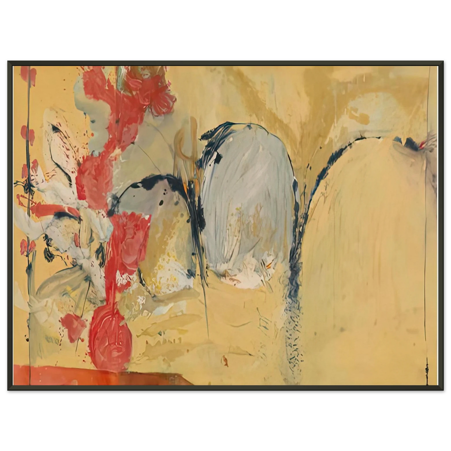 Helen Frankenthaler  Large Abstract Still Life 1951 Framed Art Print  - Aluminum Frame - 40x50 cm / 16x20 inches