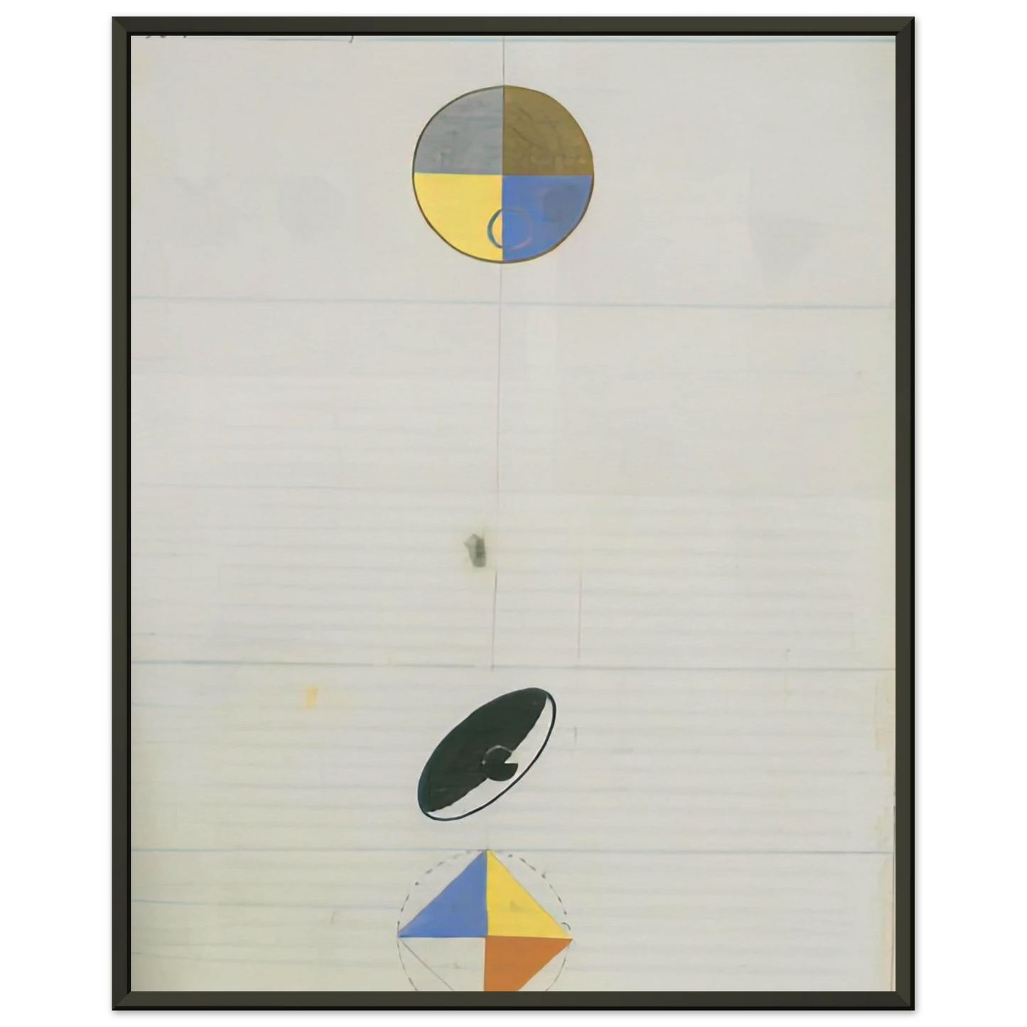 Hilma af Klint  SERIES NO VII NO 3F 1920 Framed Art Print  - Aluminum Frame - 70x100 cm / 28x40 inches