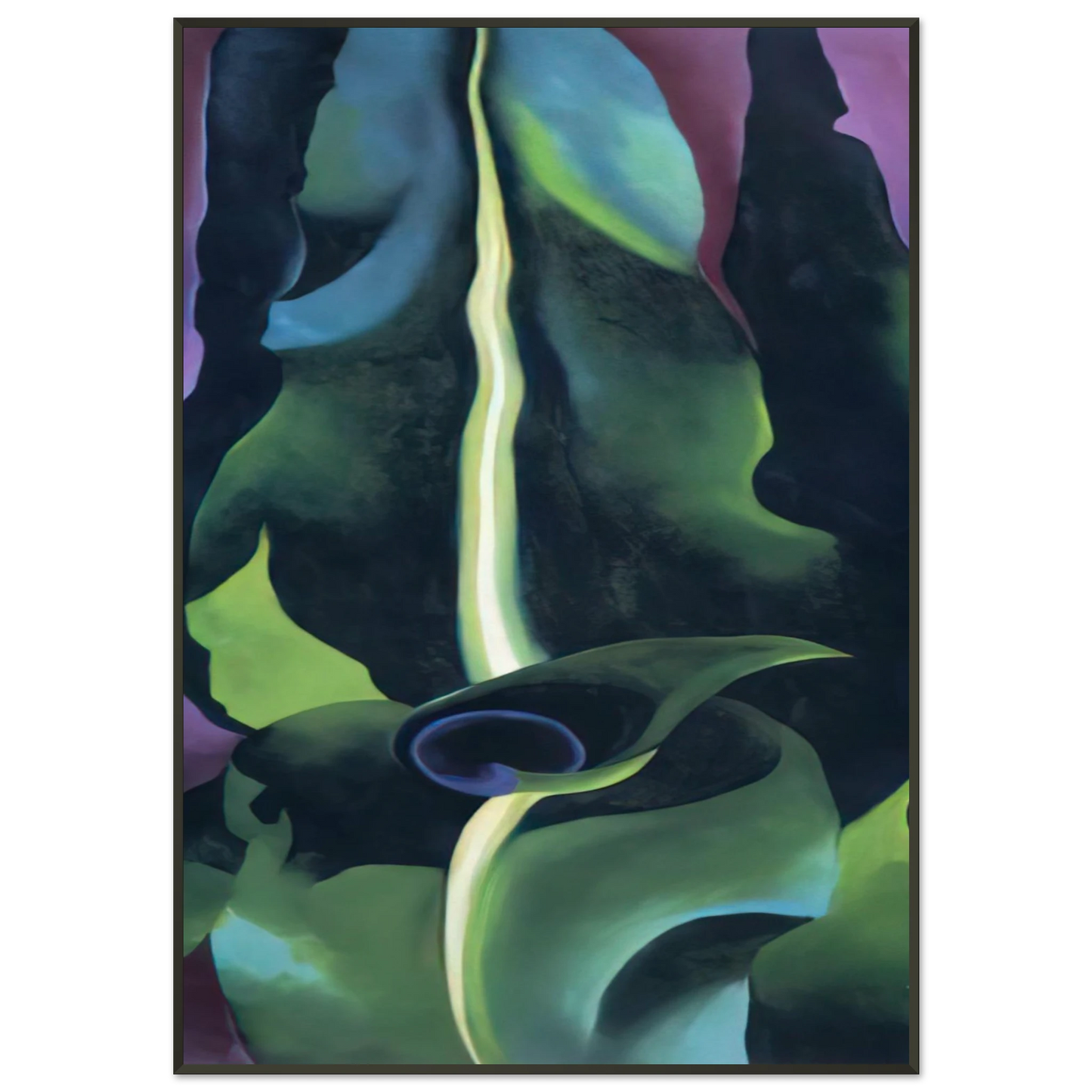 Georgia OKeeffe  Corn Dark I Framed Art Print  - Aluminum Frame - 21x29.7 cm / 8x12"