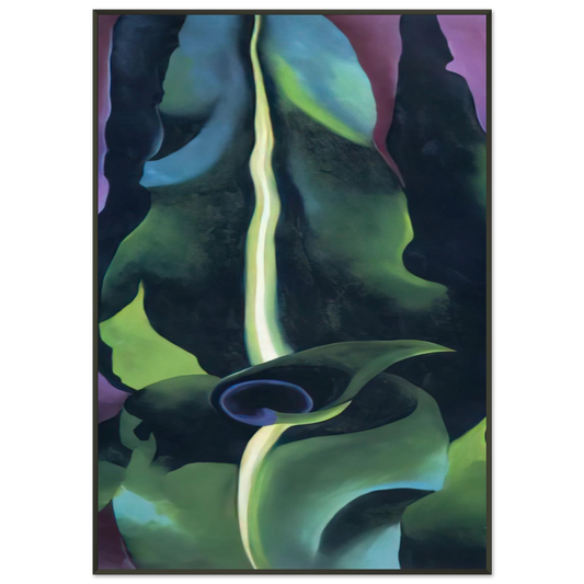 Georgia OKeeffe  Corn Dark I Framed Art Print  - Aluminum Frame - 21x29.7 cm / 8x12"