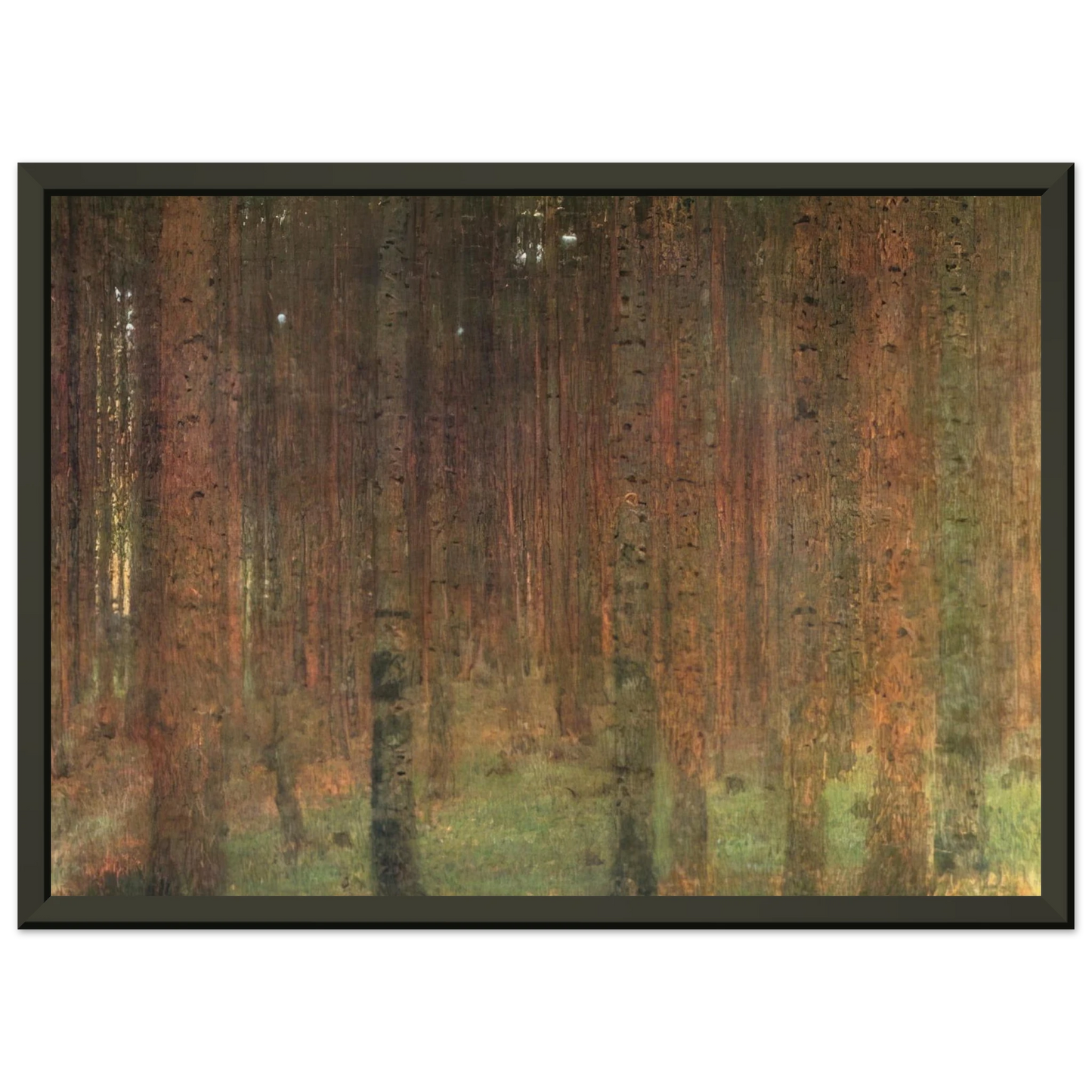 Gustav Klimt  PINE FOREST II Framed Art Print  - Aluminum Frame - 40x50 cm / 16x20 inches