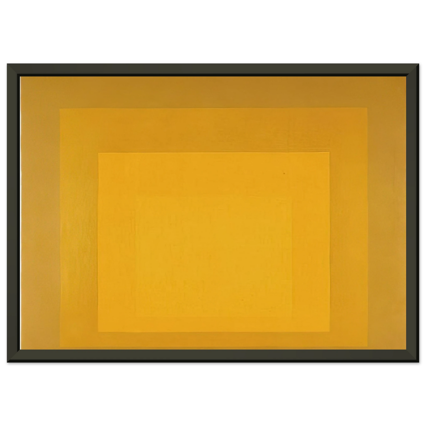 Josef Albers  STUDY FOR HOMAGE TO THE SQUARE DEPARTING IN YELLOW 1964 Framed Art Print  - Aluminum Frame - 70x100 cm / 28x40 inches