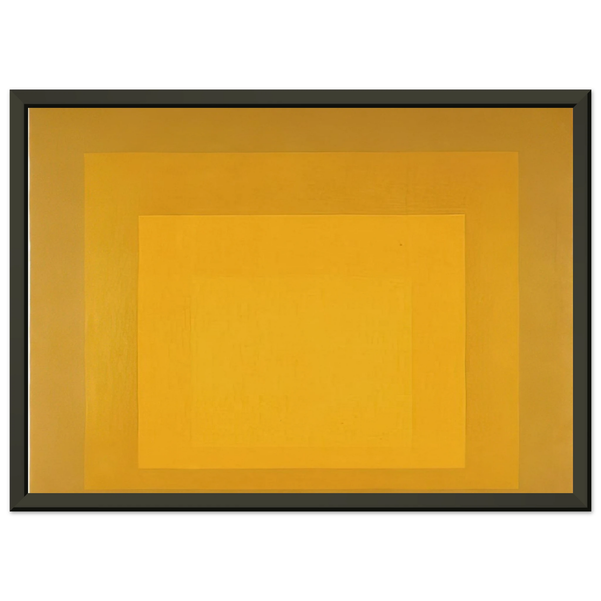 Josef Albers  STUDY FOR HOMAGE TO THE SQUARE DEPARTING IN YELLOW 1964 Framed Art Print  - Aluminum Frame - 70x100 cm / 28x40 inches
