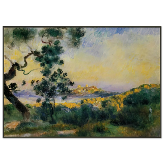 PierreAuguste Renoir  View of Antibes Framed Art Print  - Aluminum Frame - 21x29.7 cm / 8x12"