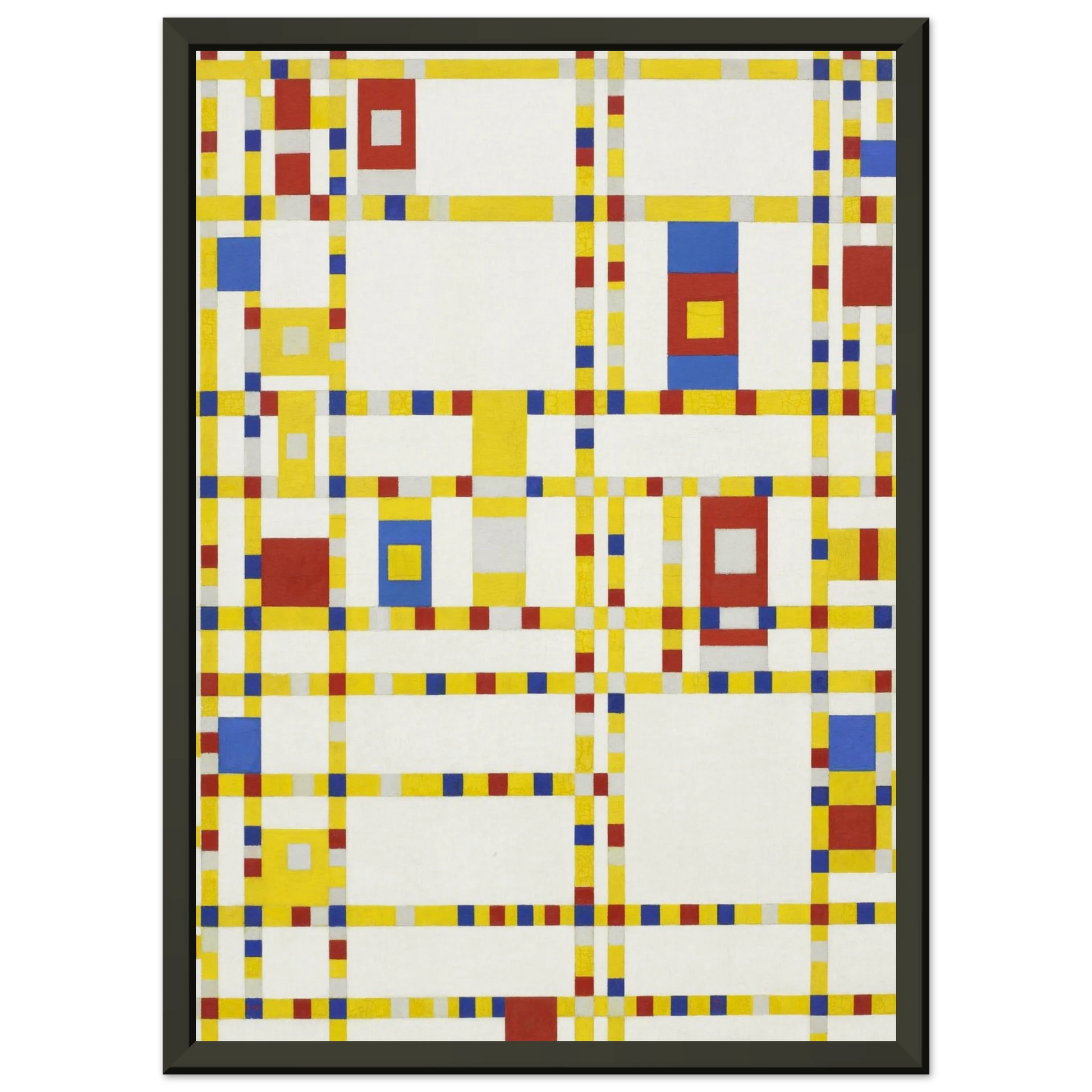 Piet Mondrian  Broadway Boogie Woogie Framed Art Print  - Aluminum Frame - 60x80 cm / 24x32 inches