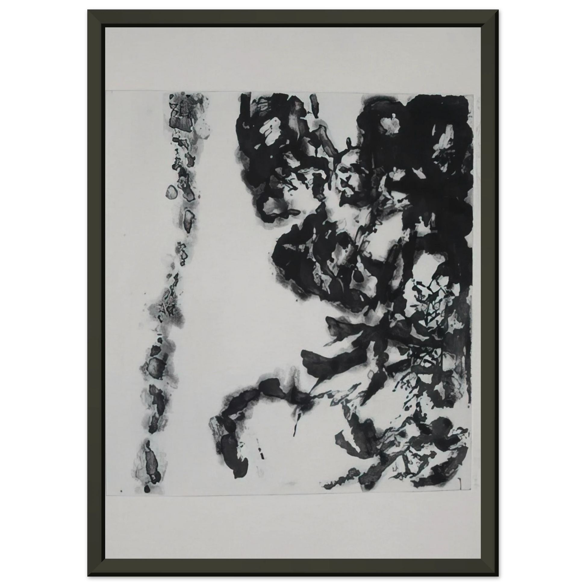 Zao WouKi  EULOGY ON THE EXTREMELY DELICATE THINGS 1993 Framed Art Print  - Aluminum Frame - 40x50 cm / 16x20 inches