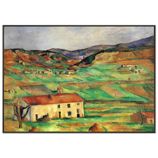 Paul Cezanne  Gardanne Framed Art Print  - Aluminum Frame - 21x29.7 cm / 8x12"