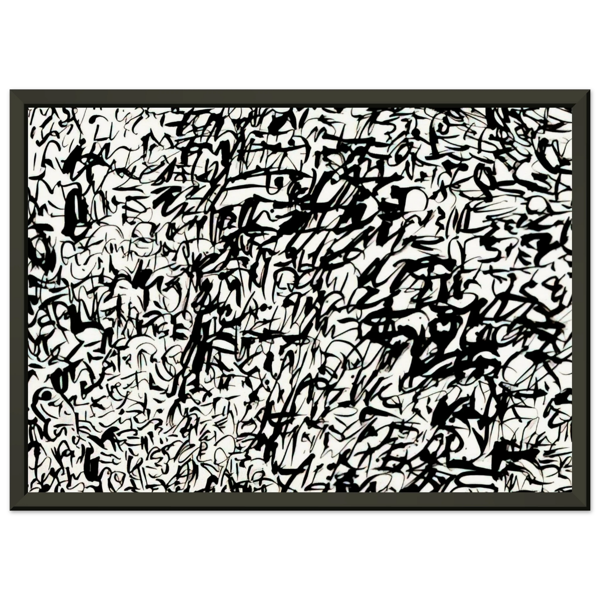 Keith Haring  UNTITLED 1978 2 Framed Art Print  - Aluminum Frame - 70x100 cm / 28x40 inches