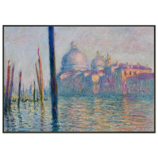 claude monet  The Grand Canal in Venice 01 Framed Art Print  - Aluminum Frame - 21x29.7 cm / 8x12"