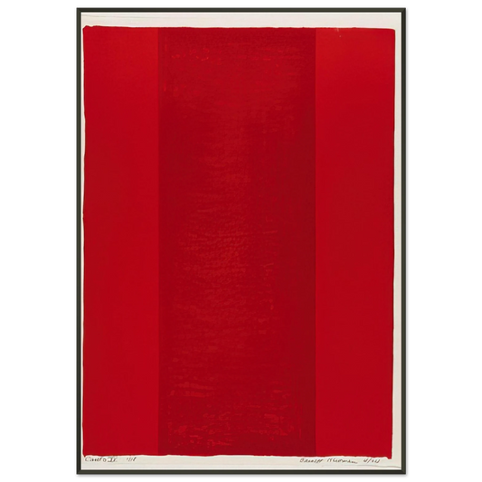 Barnett Newman  Canto XV Framed Art Print  - Aluminum Frame - 21x29.7 cm / 8x12"