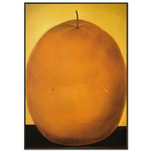 Fernando Botero  ORANGE Framed Art Print  - Aluminum Frame - 21x29.7 cm / 8x12"