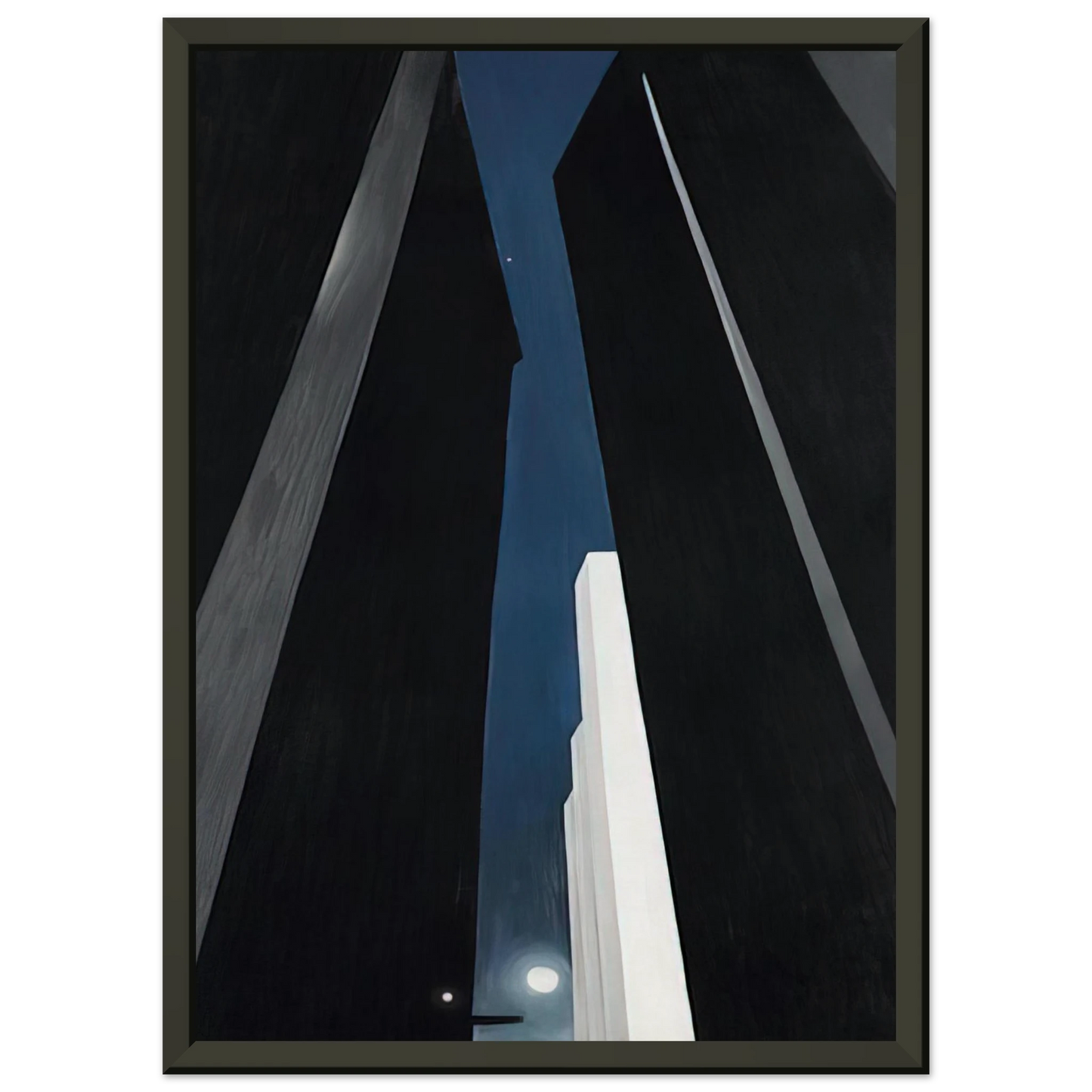 Georgia OKeeffe  City Night Framed Art Print  - Aluminum Frame - 60x80 cm / 24x32 inches